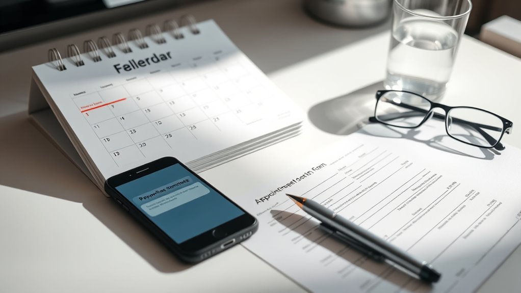schedule prepare confirm appointment